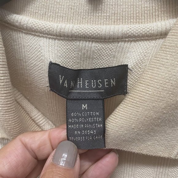 National Shag Dance Championship Polo Van Heusen Medium Beige - Picture 4 of 6